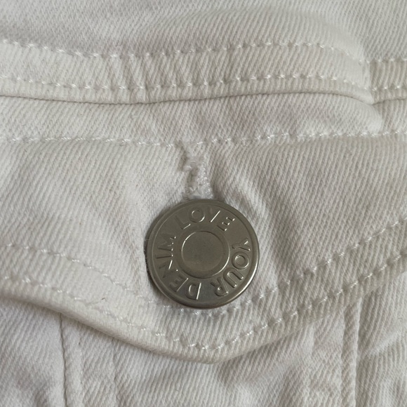 MS Mode Denim White Jacket - Picture 5 of 6